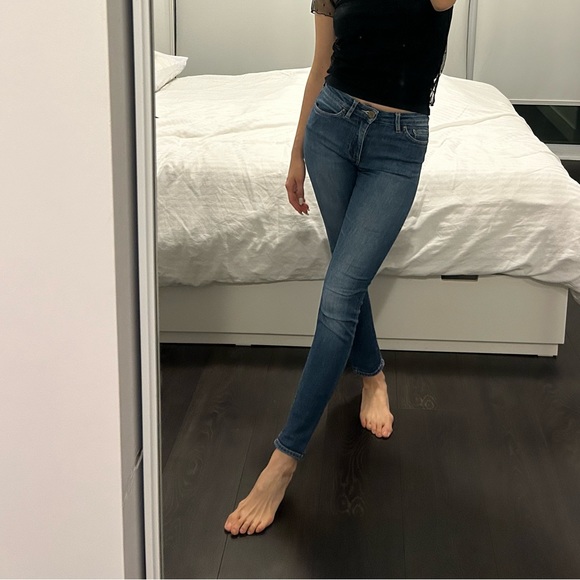 Acne Studio Mid Rise Skinny Jeans 25/32 - Picture 5 of 6